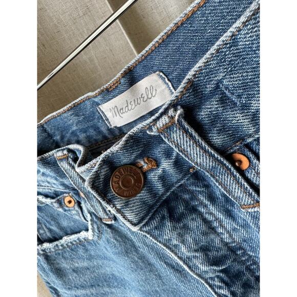 Madewell Classic Straight Jeans | Distressed Ripped Knee Size 26 - Picture 5 of 8